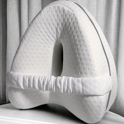 Memory Foam Orthopedic Knee Pillow For Side Sleepers- Sciatica, Hip & Back Pain Relief.